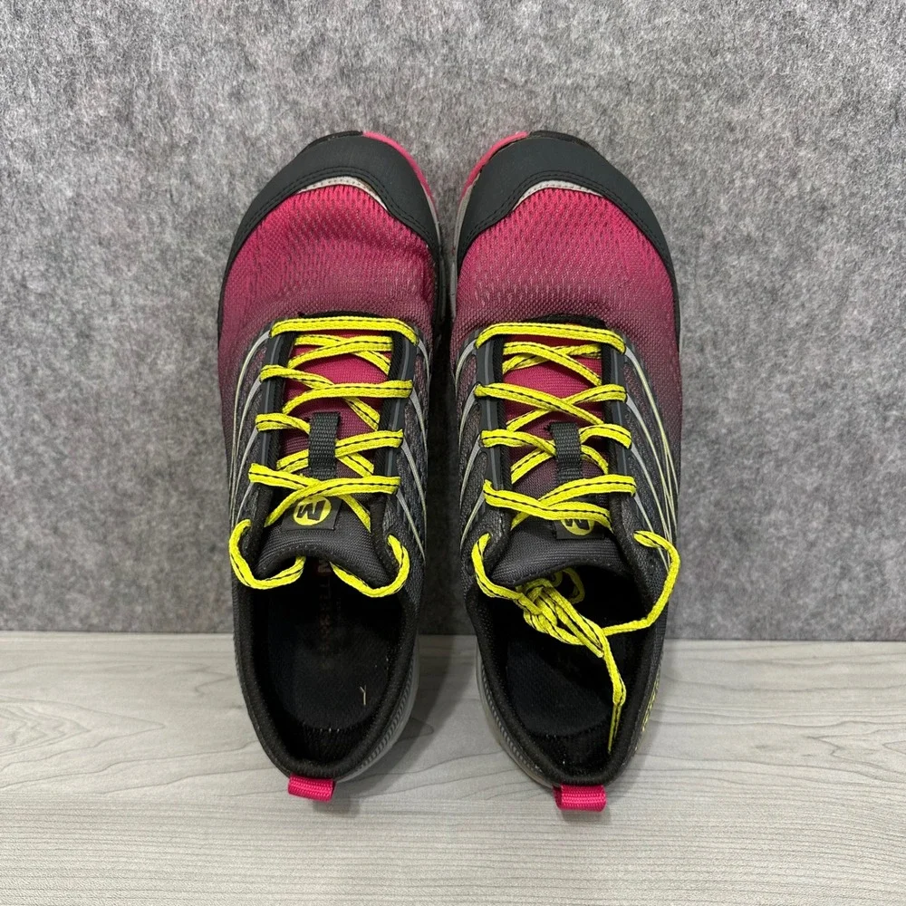 Merrell Ascend Glove Trail Running Shoes Womens 8.5 Pink Charcoal Minimalist 0mm
